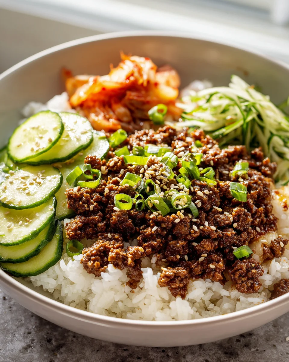 Koreanische Rindfleisch Bowl: Schnell, einfach, superlecker!