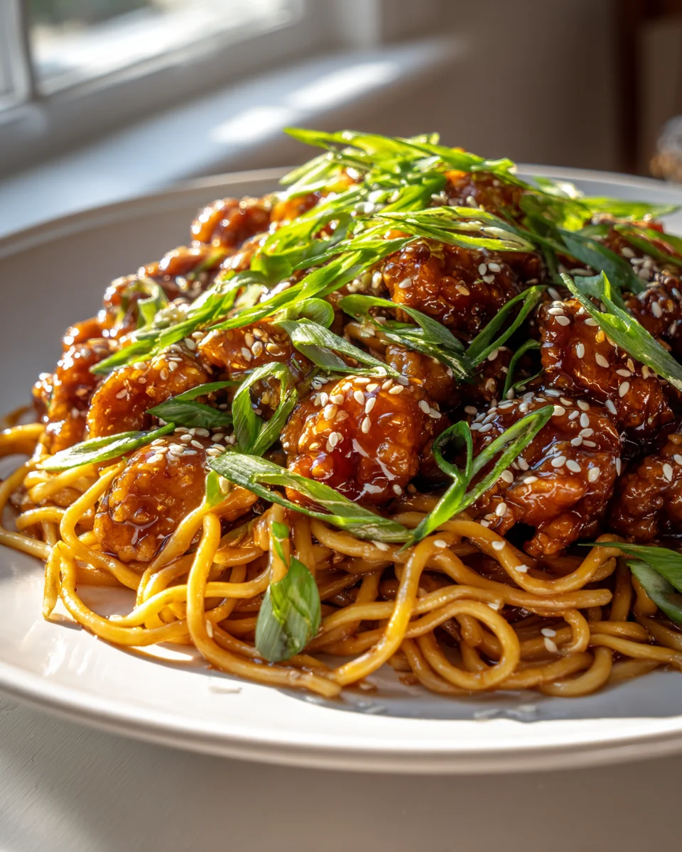 Sticky Garlic Chicken Noodles – Ein Genuss für alle!