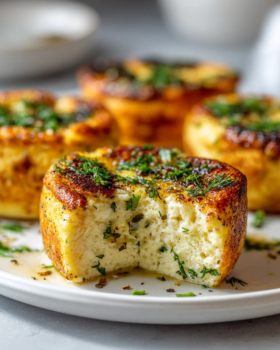 Herzhafte Kräuter Quark-Küchlein: Schnell in der Pfanne!