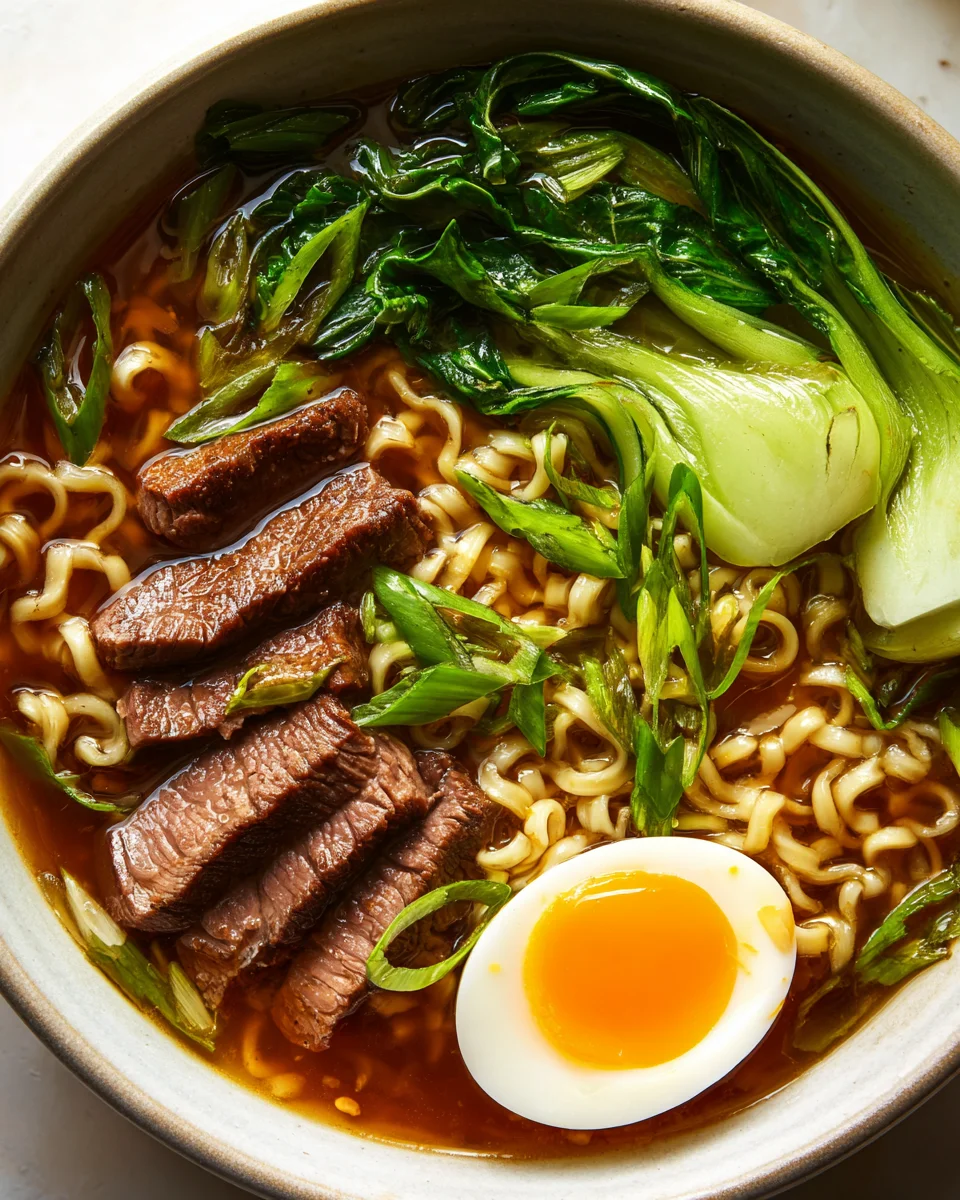Flank Steak Ramen Noodle Bowls: Einfach, schnell, unwiderstehlich!