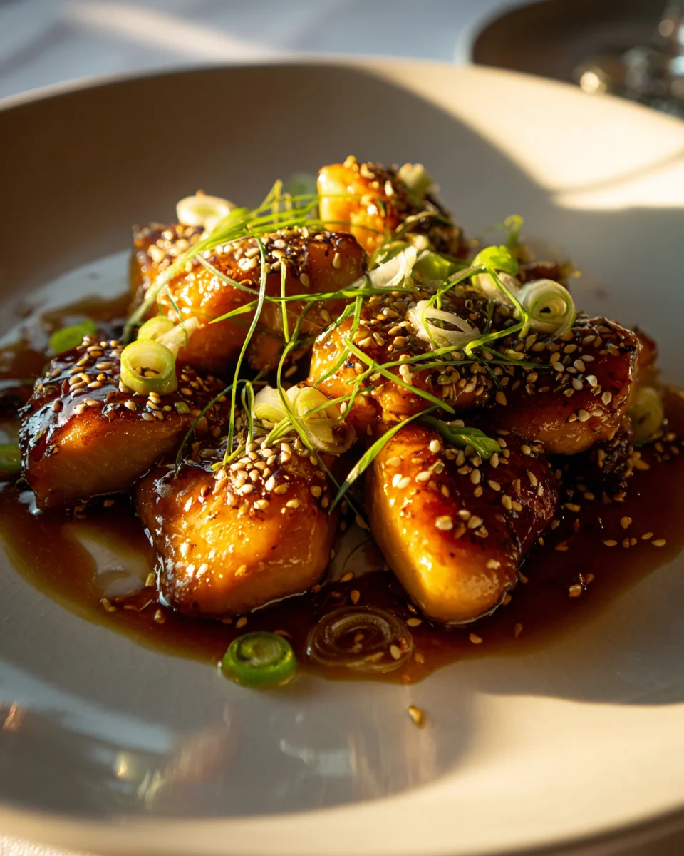 Karamellisiertes Sesam Hähnchen Rezept – unwiderstehlich lecker!