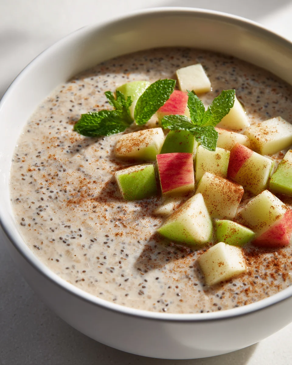Apfel-Chia-Frühstückspudding: Dein gesunder Start in den Tag!