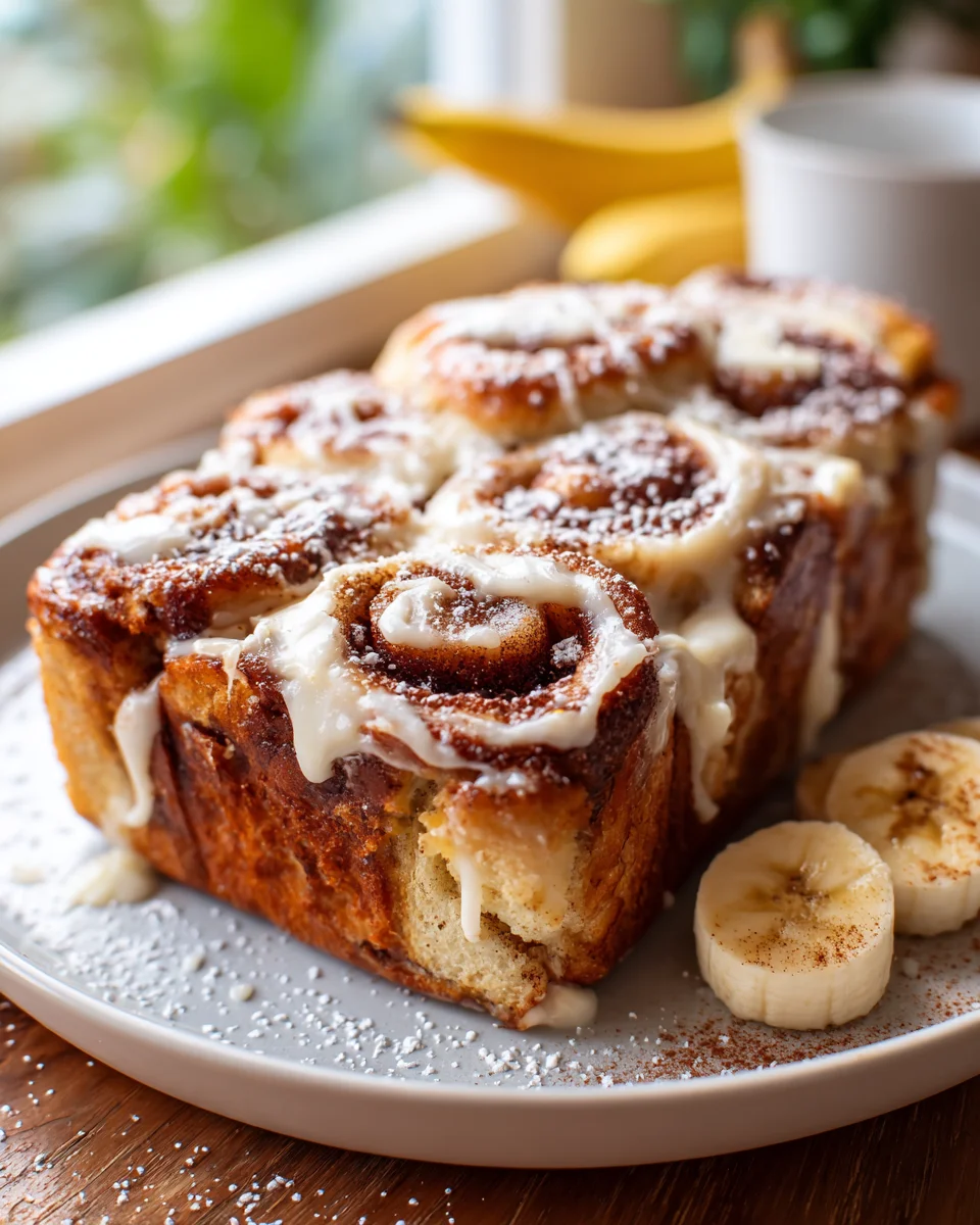 Himmlisches Cinnamon Roll Bananenbrot Rezept: Einfach & Lecker