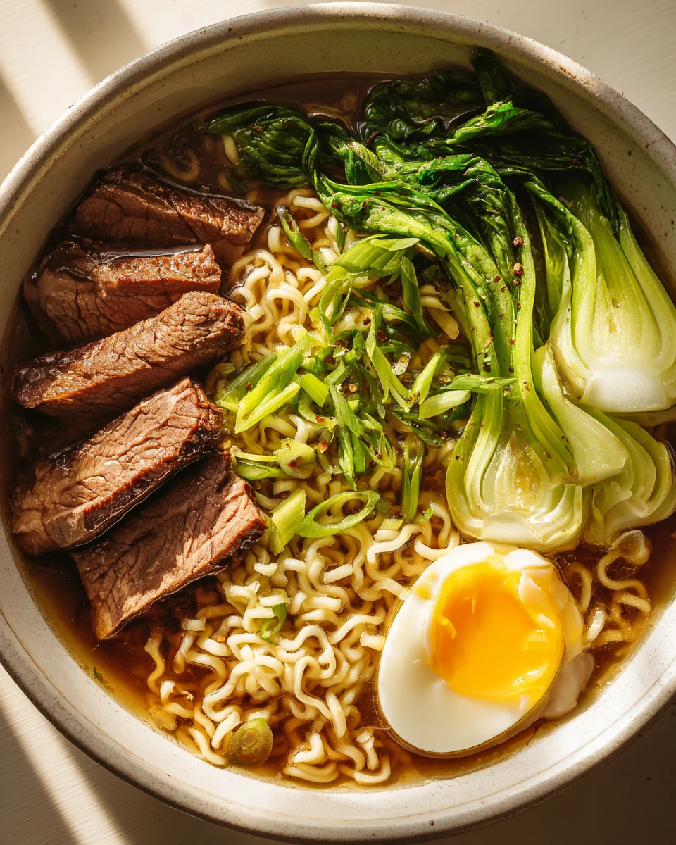 Flank Steak Ramen Noodle Bowls: Einfach, schnell, unwiderstehlich!