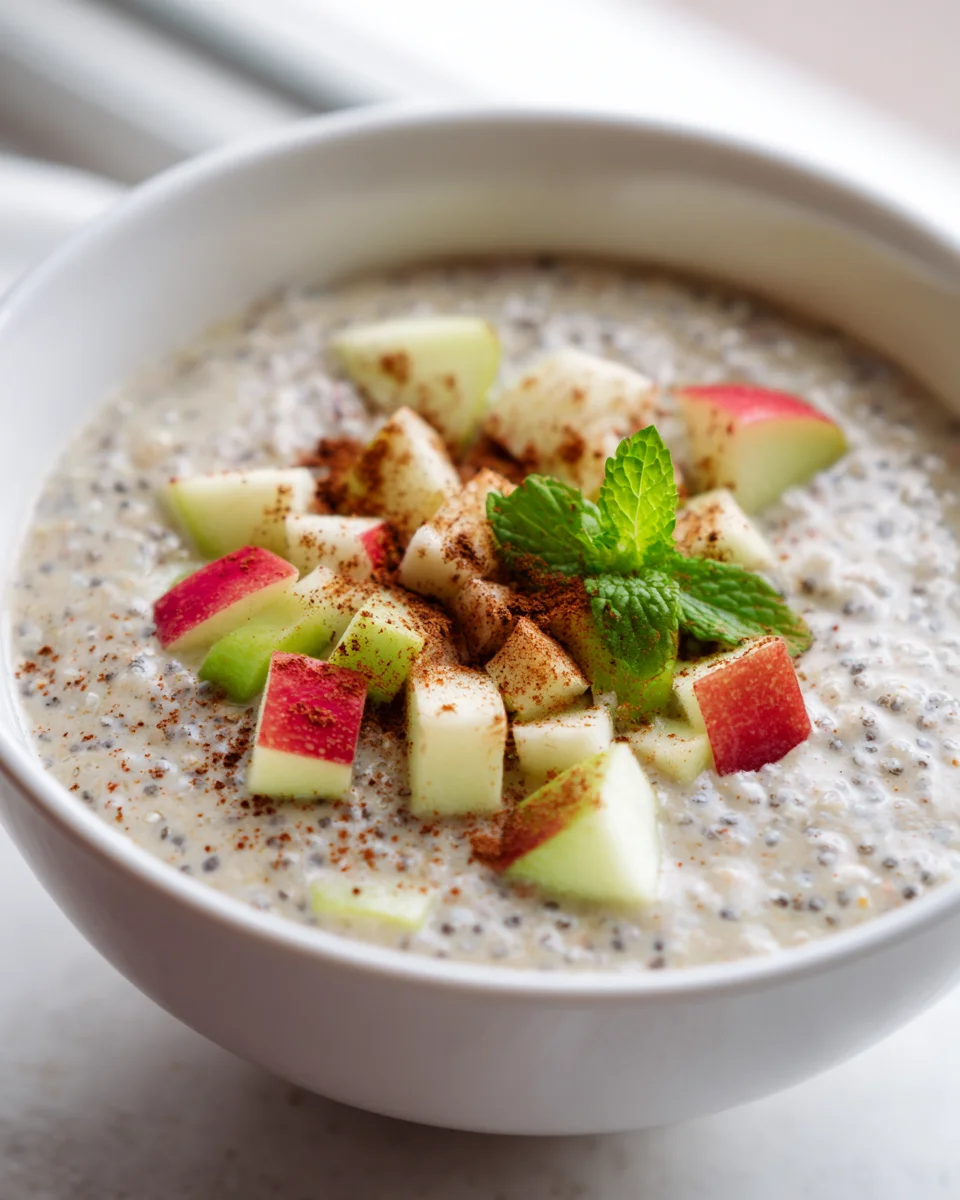 Apfel-Chia-Frühstückspudding: Dein gesunder Start in den Tag!