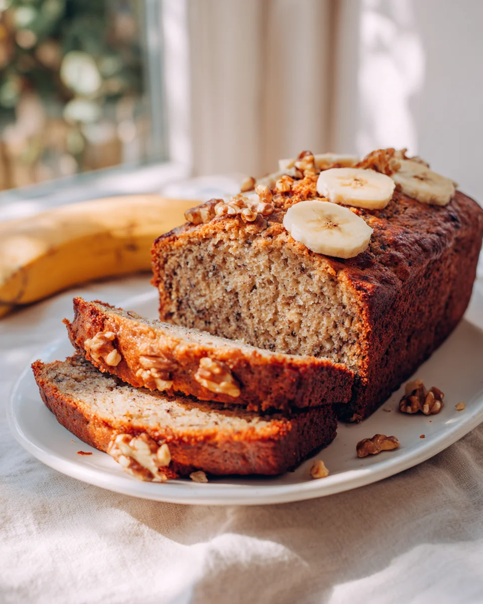 Veganes Bananenbrot: Ohne Ei & Milch, super saftig!