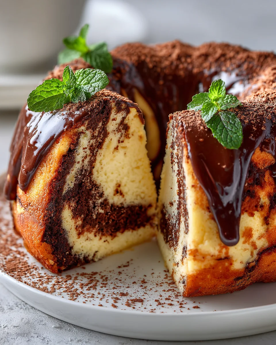 Rezept: Saftige Schoko-Marmor-Quarkkuchen – Einfach backen.