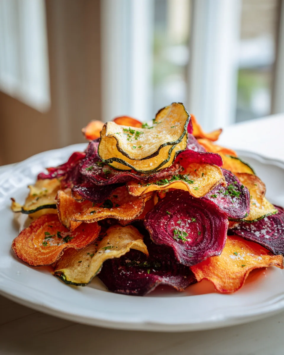 Knusprige Gemüsechips aus dem Backofen: So lecker & gesund!