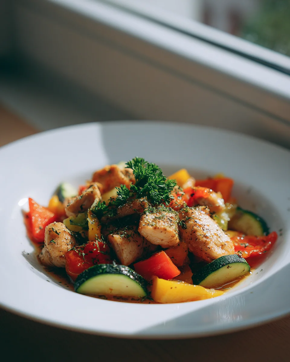 Leckere Hähnchenpfanne mit Gemüse - Schnell und Gesund!