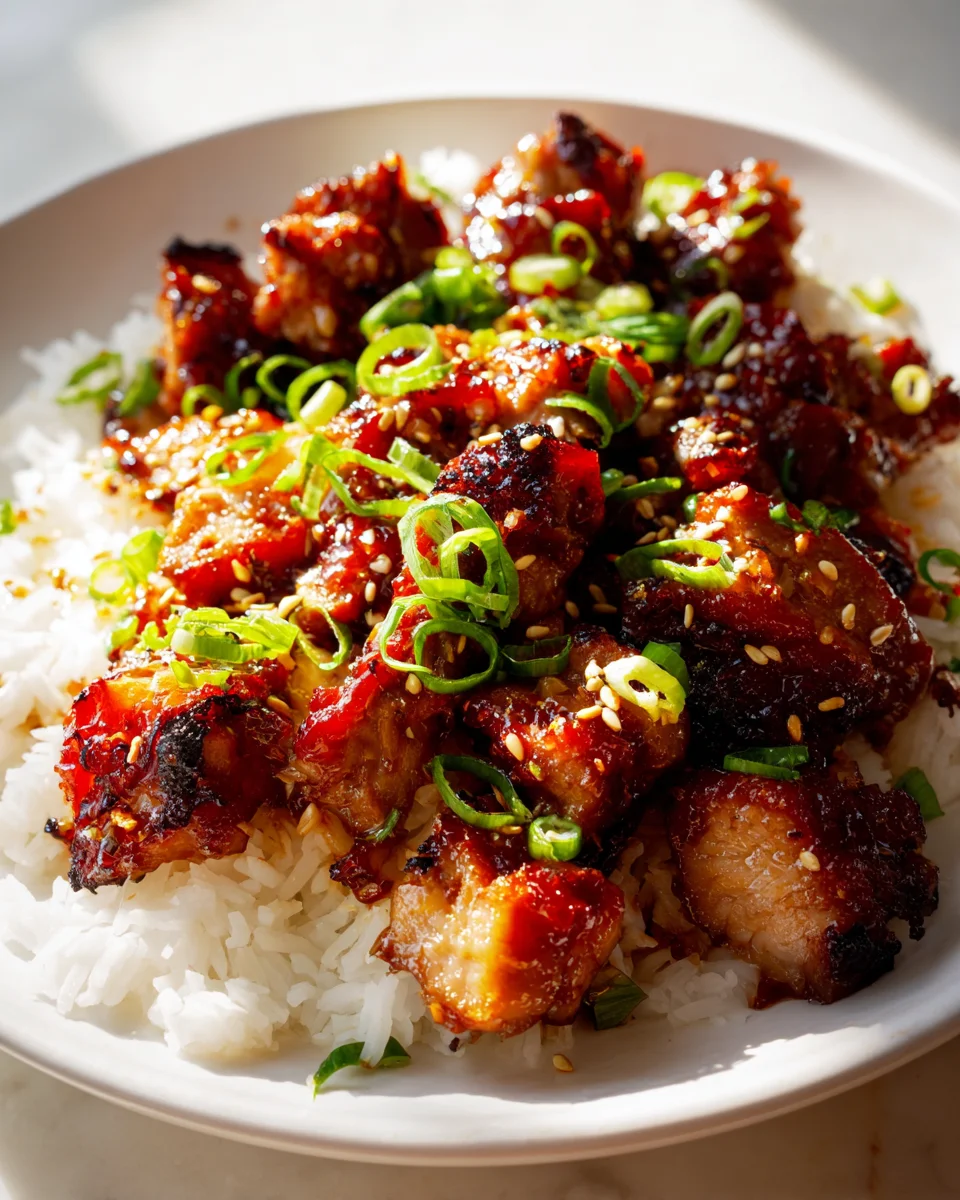 Char Siu Chicken: Dein saftiges Hähnchen mit süß-würziger Glasur.