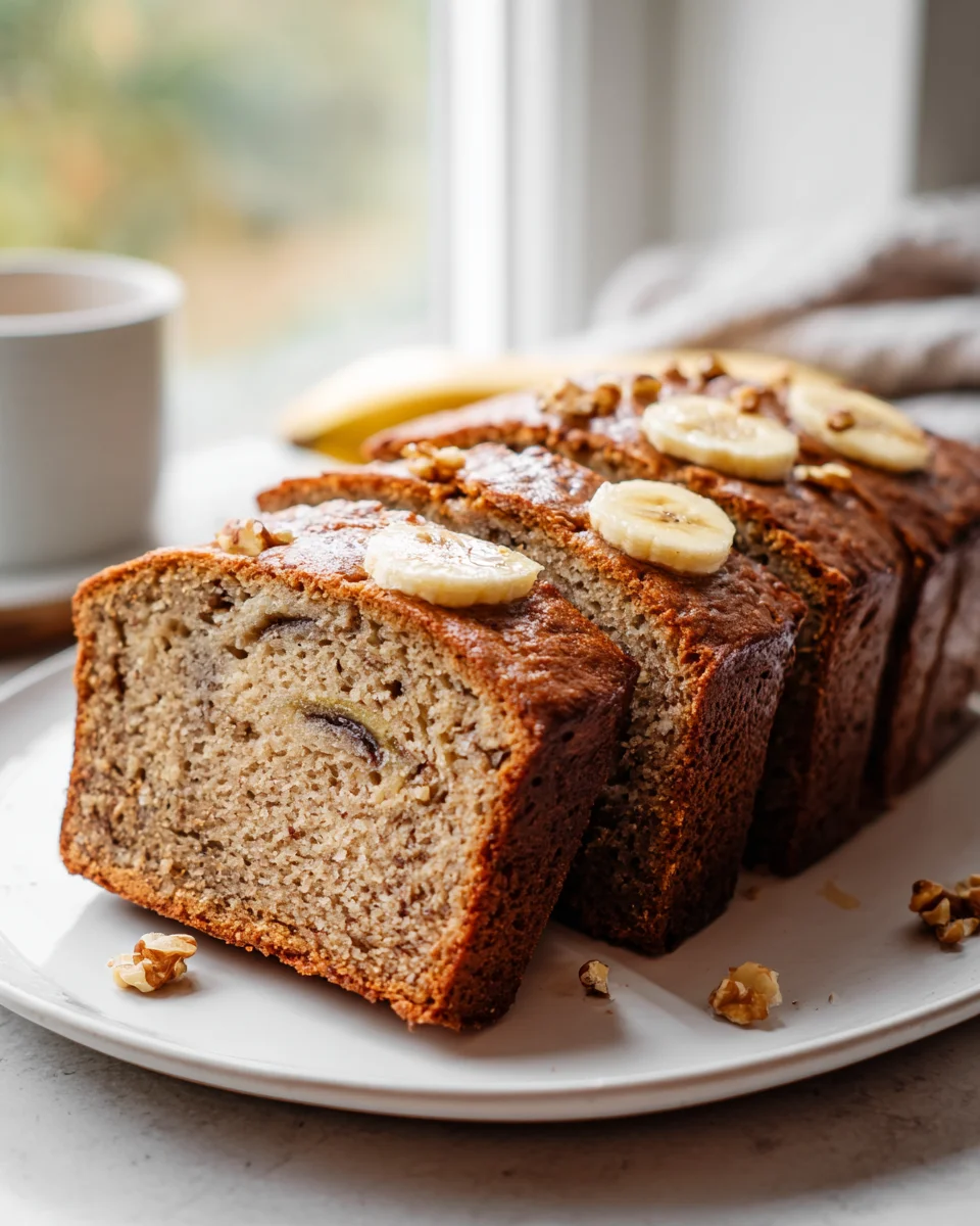 Veganes Bananenbrot: Ohne Ei & Milch, super saftig!