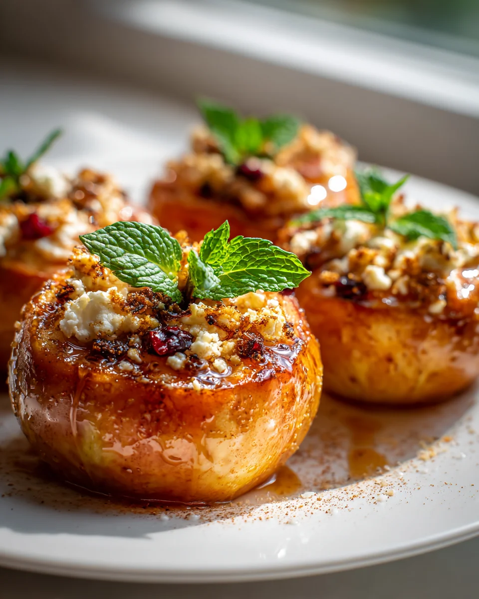 Himmlische Gebackene Äpfel mit Feta, Honig & Cranberries