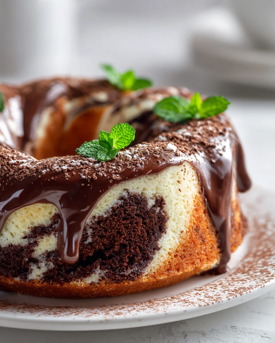 Rezept: Saftige Schoko-Marmor-Quarkkuchen – Einfach backen.