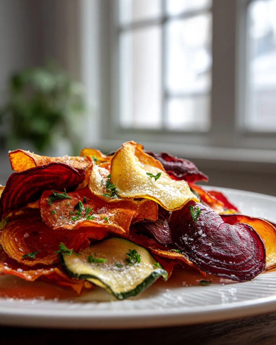 Knusprige Gemüsechips aus dem Backofen: So lecker & gesund!