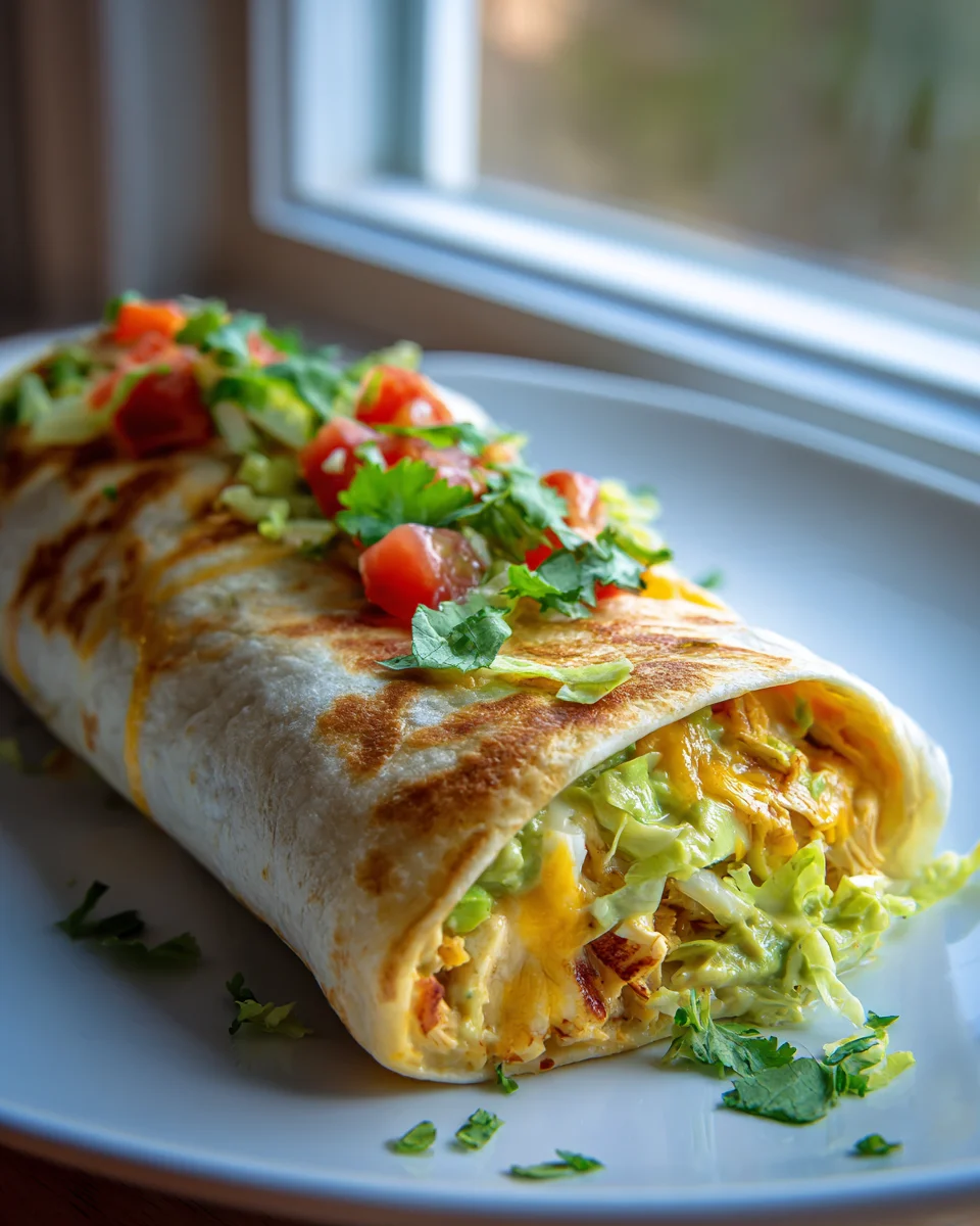Cremige Hähnchen Avocado Ranch Burritos – Schnell & Lecker