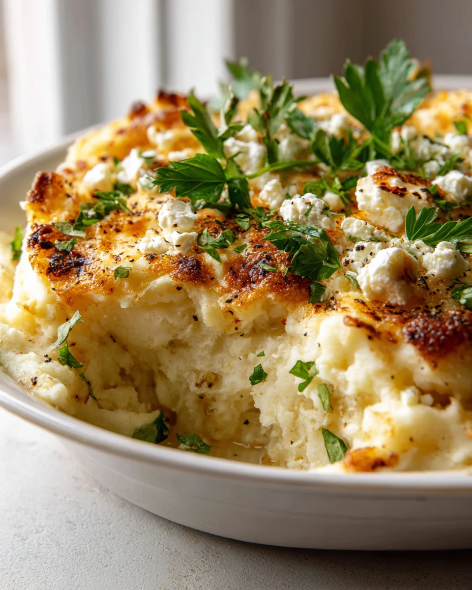 Feta Kartoffel-Gratin: Goldbraun, cremig & köstlich!