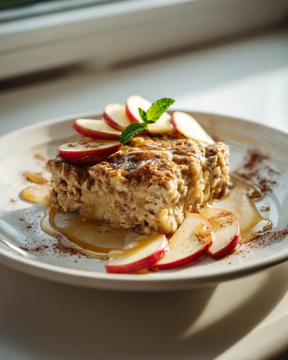 Gebackenes Haferflocken Apfel Zimt: Dein gesundes Frühstück!