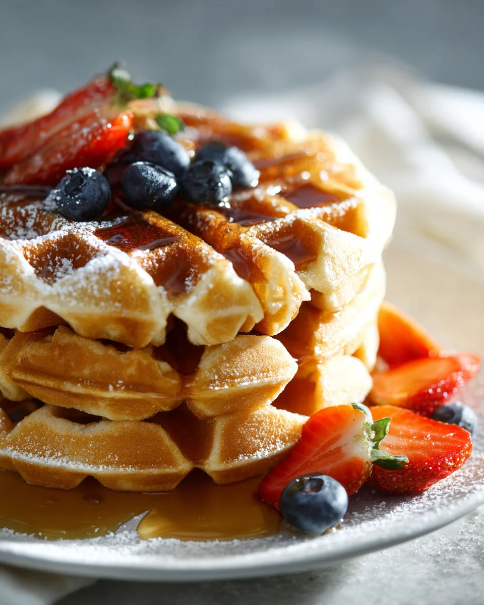 Klassische Buttermilchwaffeln Rezept – Luftig & Knusprig