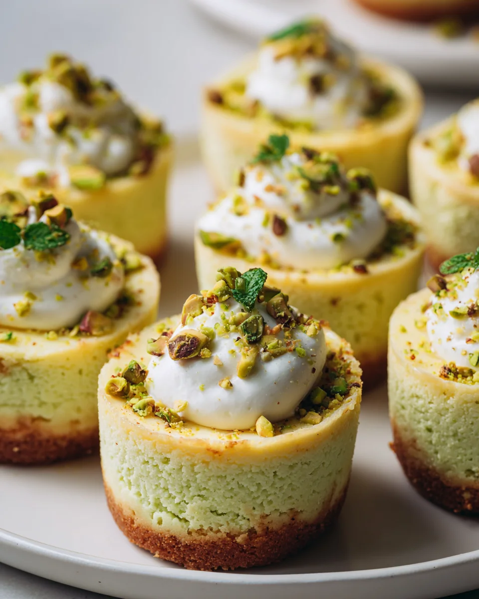 Mini Pistazien-Cheesecakes: Schnell & Lecker aus der Muffin-Form