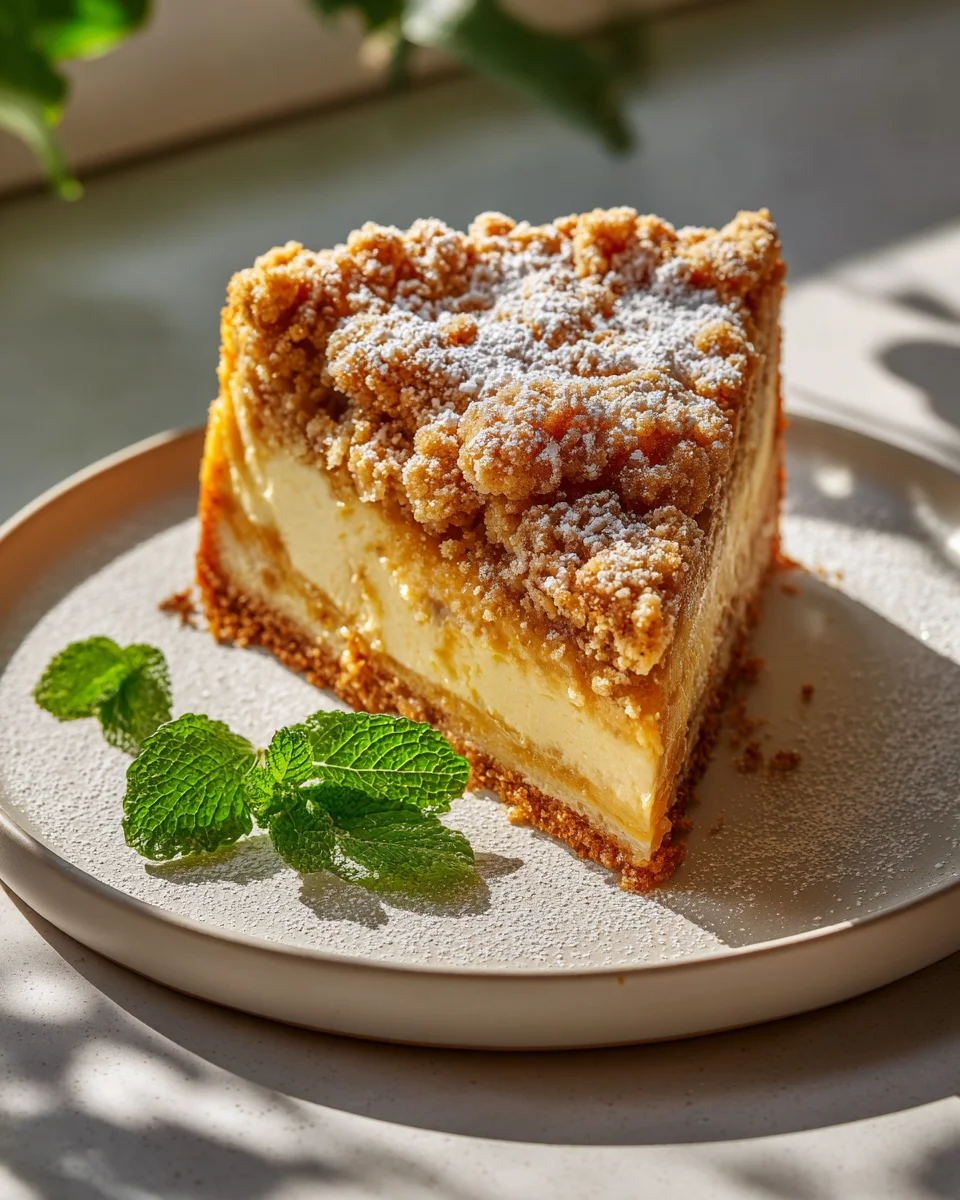 Blaunon-Bier Streuselkuchen mit cremigem Puddingkern