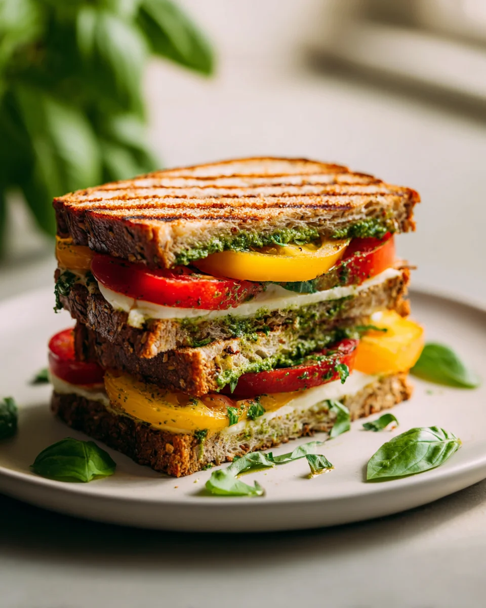 Caprese Pesto Club Sandwich: Dein unwiderstehlicher Genuss!