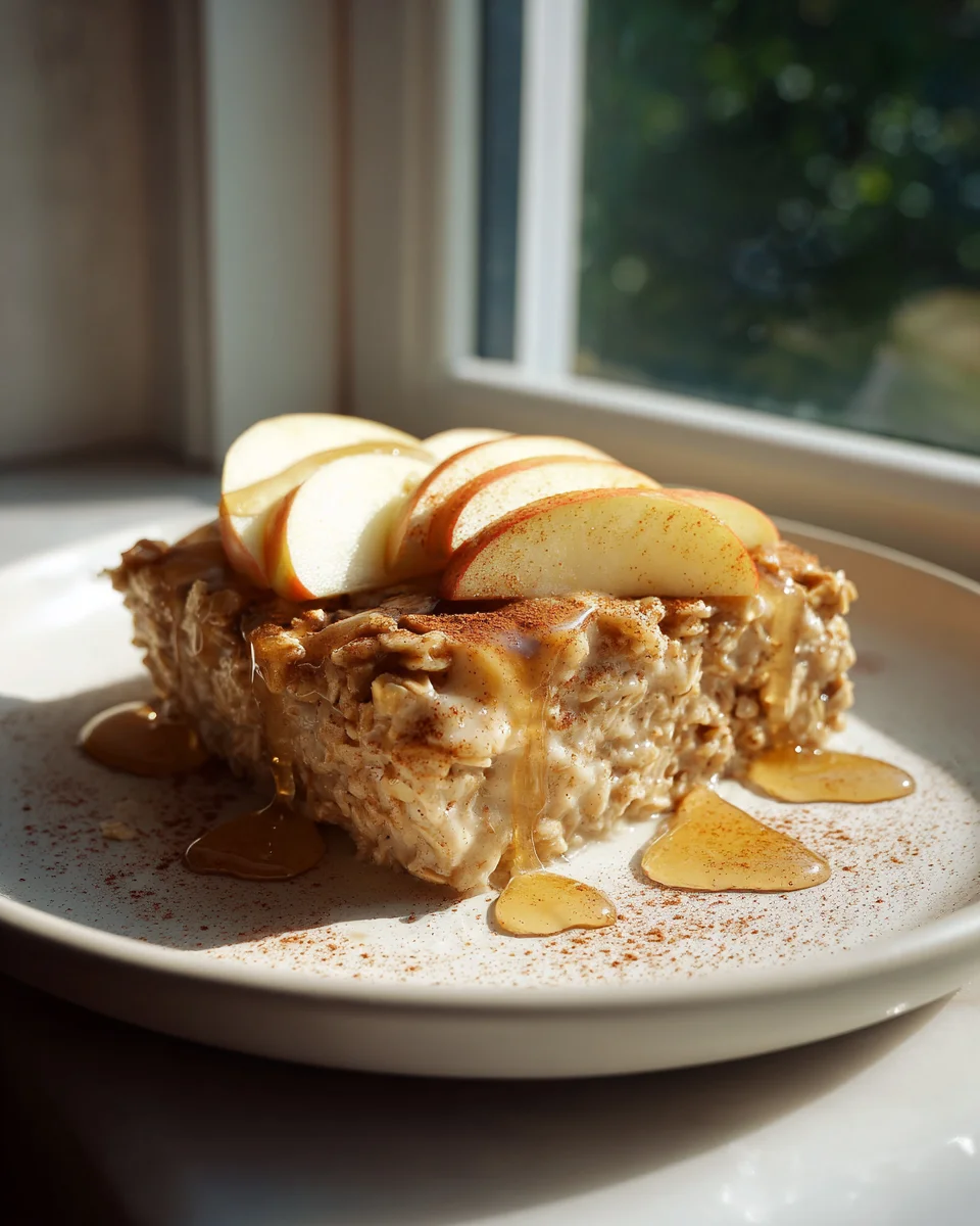 Gebackenes Haferflocken Apfel Zimt: Dein gesundes Frühstück!