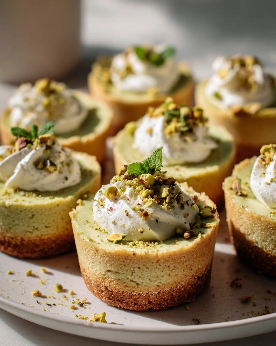 Mini Pistazien-Cheesecakes: Schnell & Lecker aus der Muffin-Form