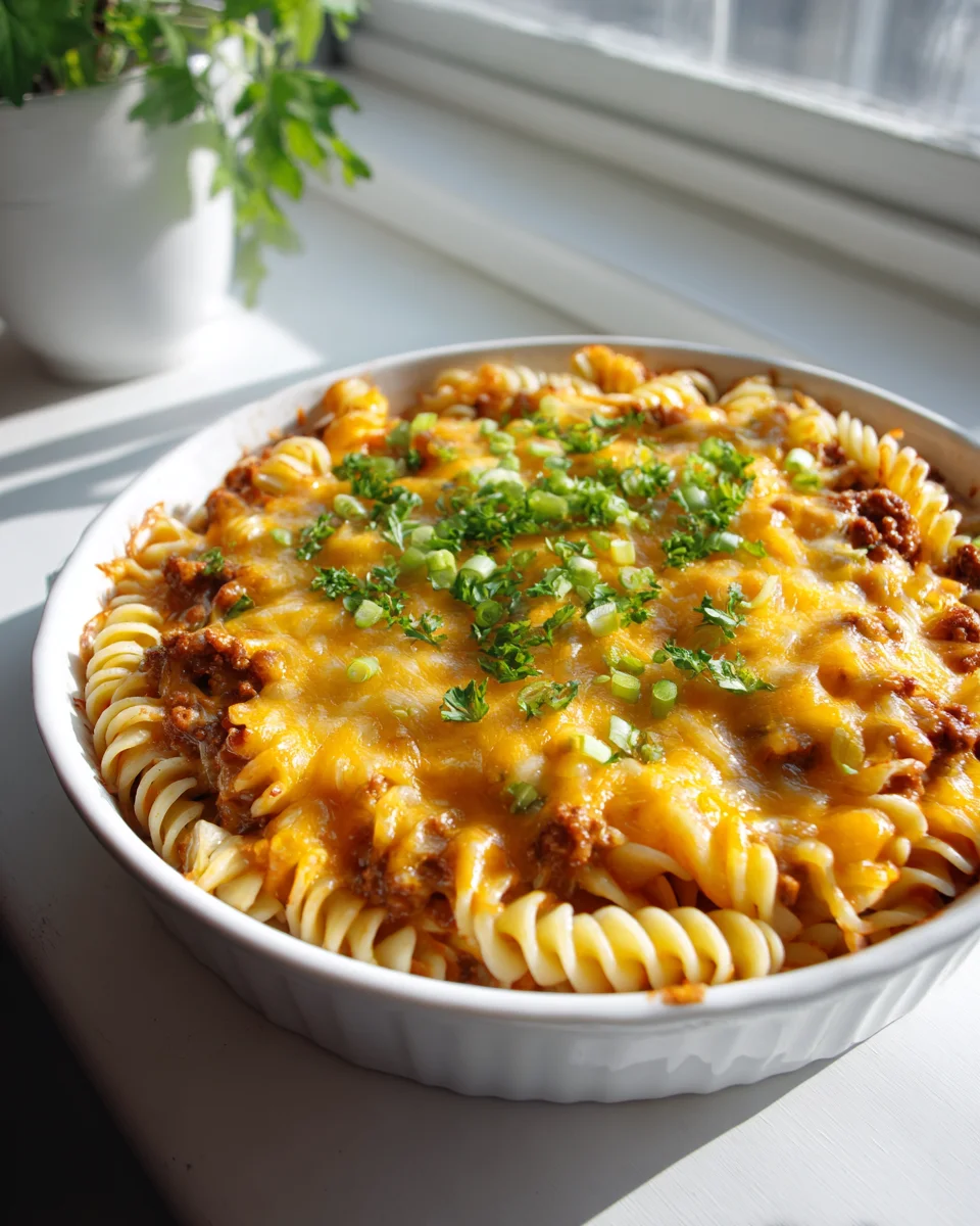 Ground Beef Cheeseburger Mac Bake: Einfach, cremig, lecker!