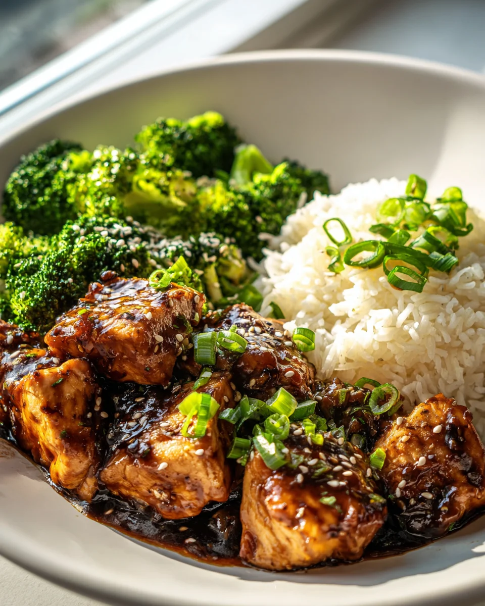 Gesundes Chicken Teriyaki: Lecker mit Brokkoli und Reis!