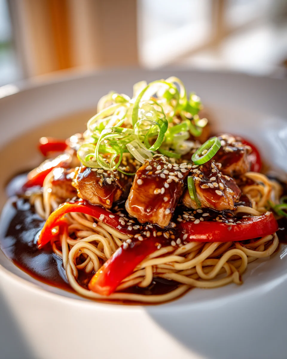 Teriyaki Hähnchen Nudeln: Dein schnelles & köstliches Abendessen!