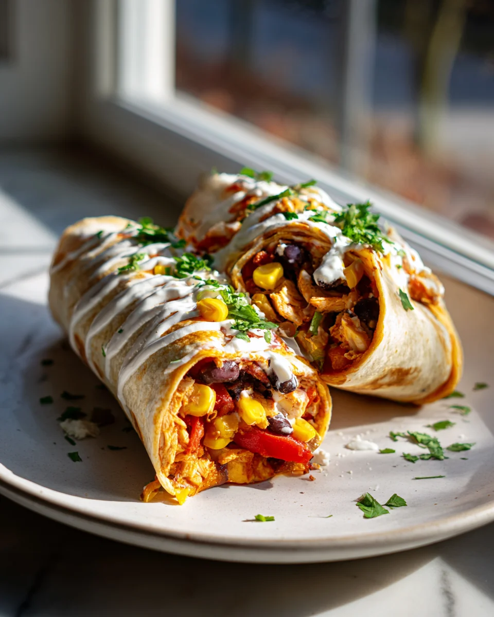 Southwest Chicken Wrap Rezept – Dein schnelles Lieblingsessen.