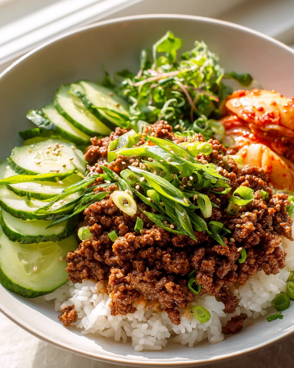 Koreanische Rindfleisch Bowl: Schnell, einfach, superlecker!