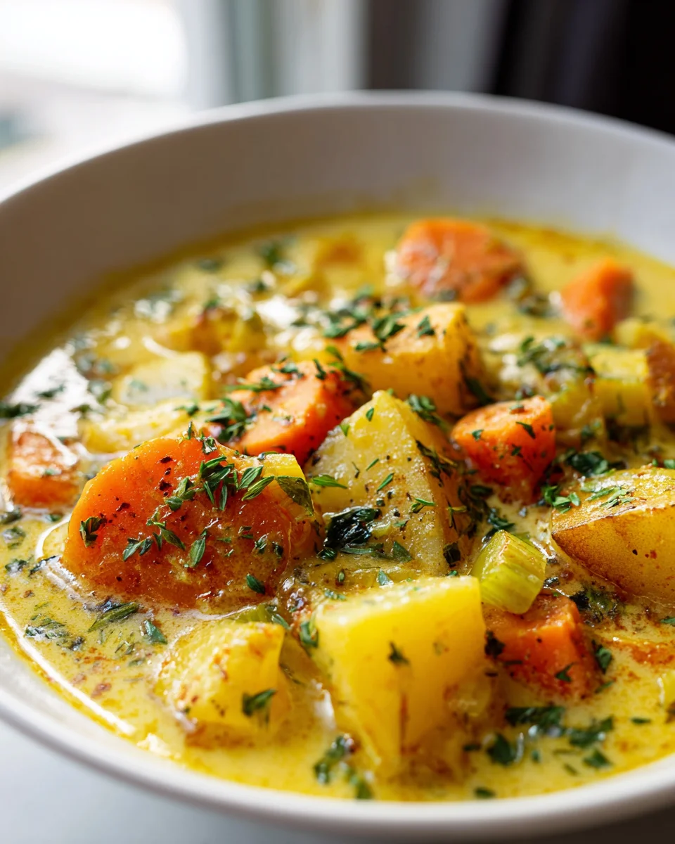 Cremiger Veganer Kartoffel Eintopf – Herzhaft & Gesund