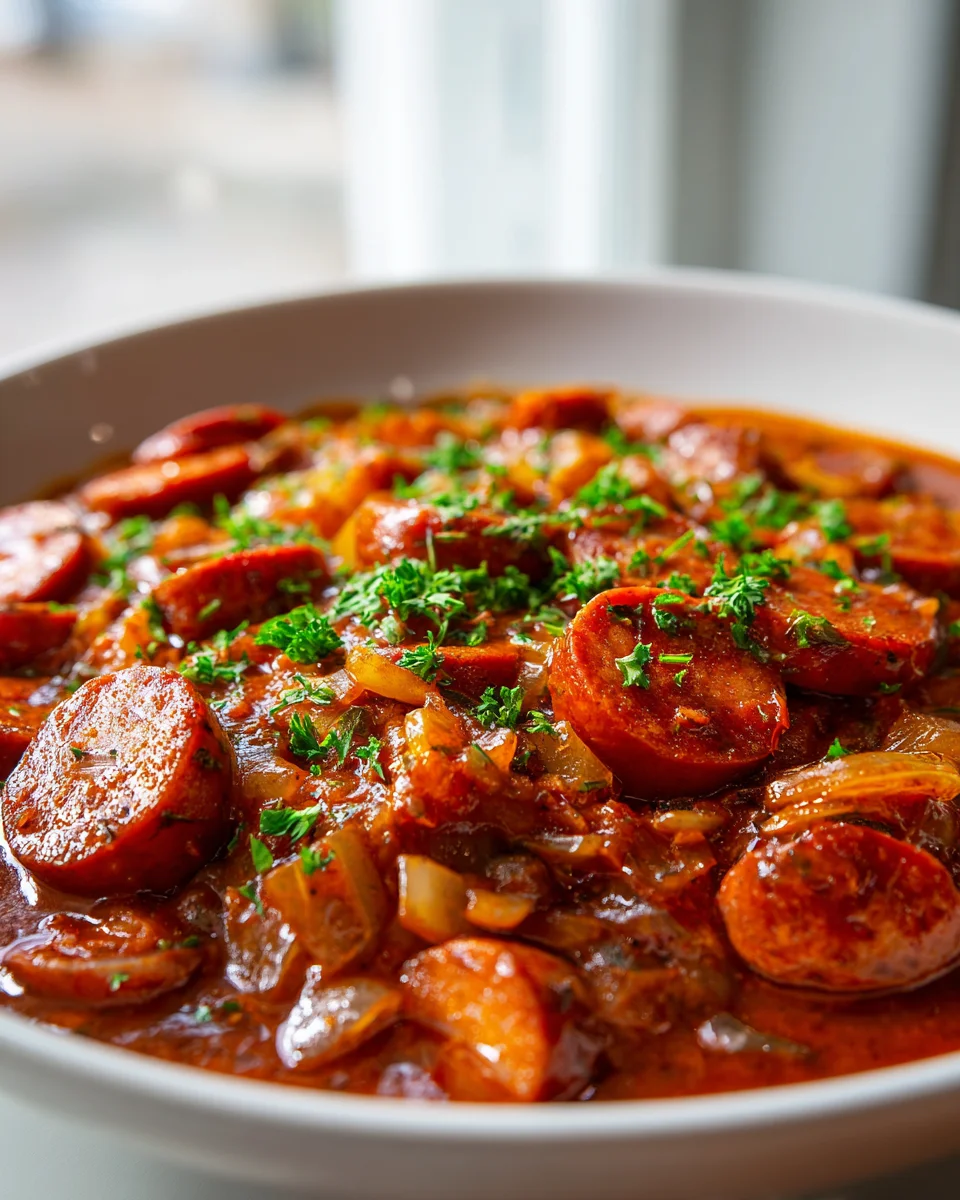 Der Beste Currywursttopf aus dem Dutch Oven zum Nachkochen