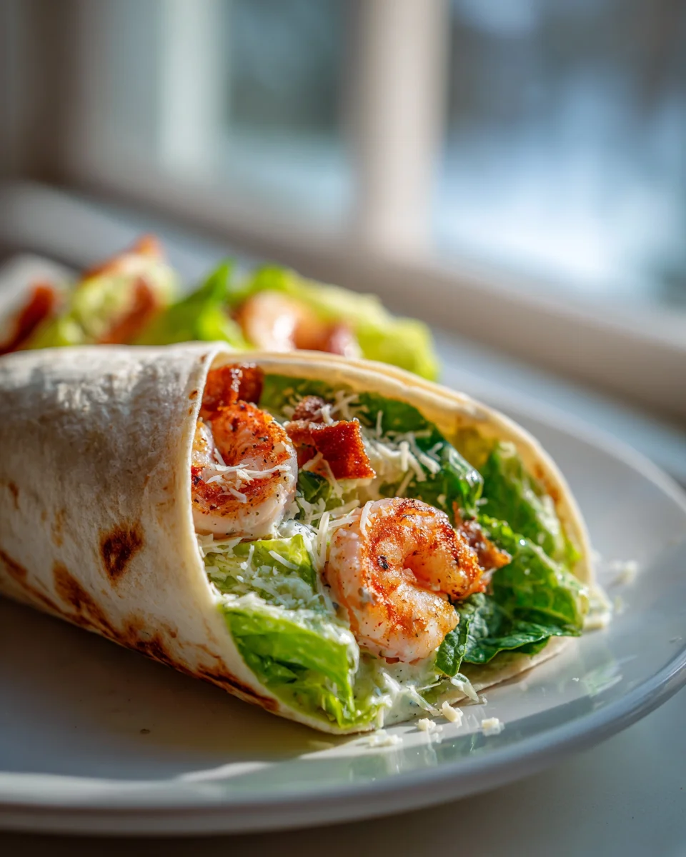 Gegrillte Garnelen Caesar Wraps – Frisch & unwiderstehlich!