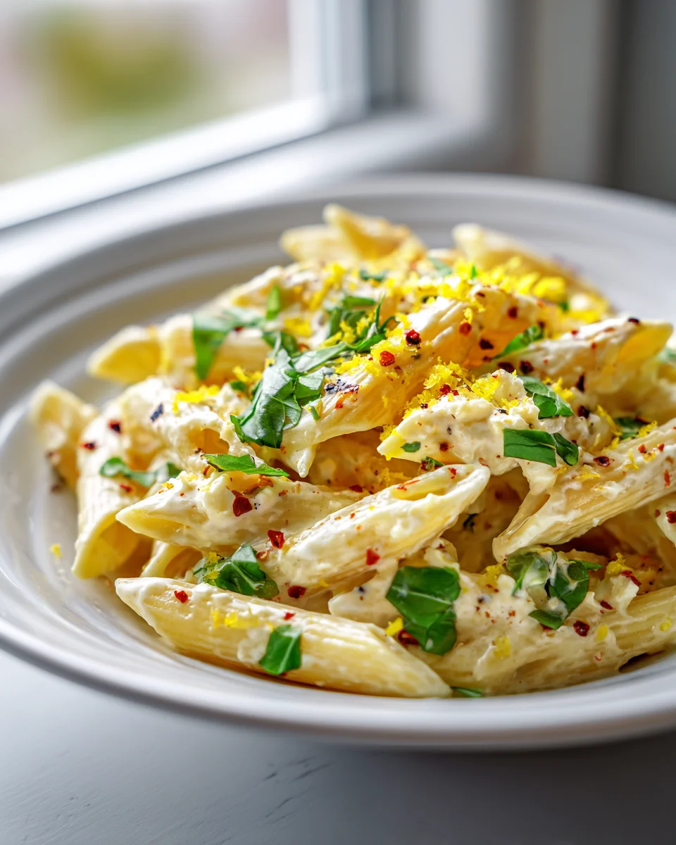 Cremige Zitronen Feta Pasta: Schnell & unwiderstehlich lecker!