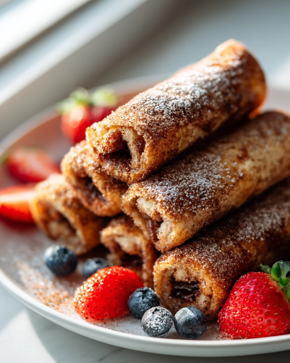 French Toast Rolls mit Nutella & Zimt – Perfekt zum Frühstück