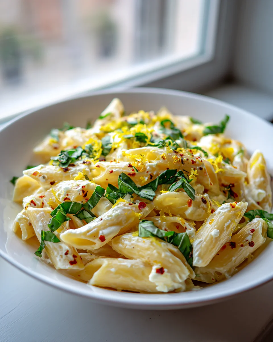 Cremige Zitronen Feta Pasta: Schnell & unwiderstehlich lecker!