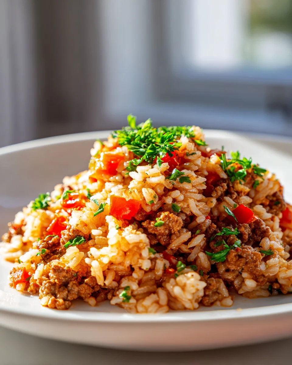Serbisches Reisfleisch – Cremig & Würzig mit Hackfleisch