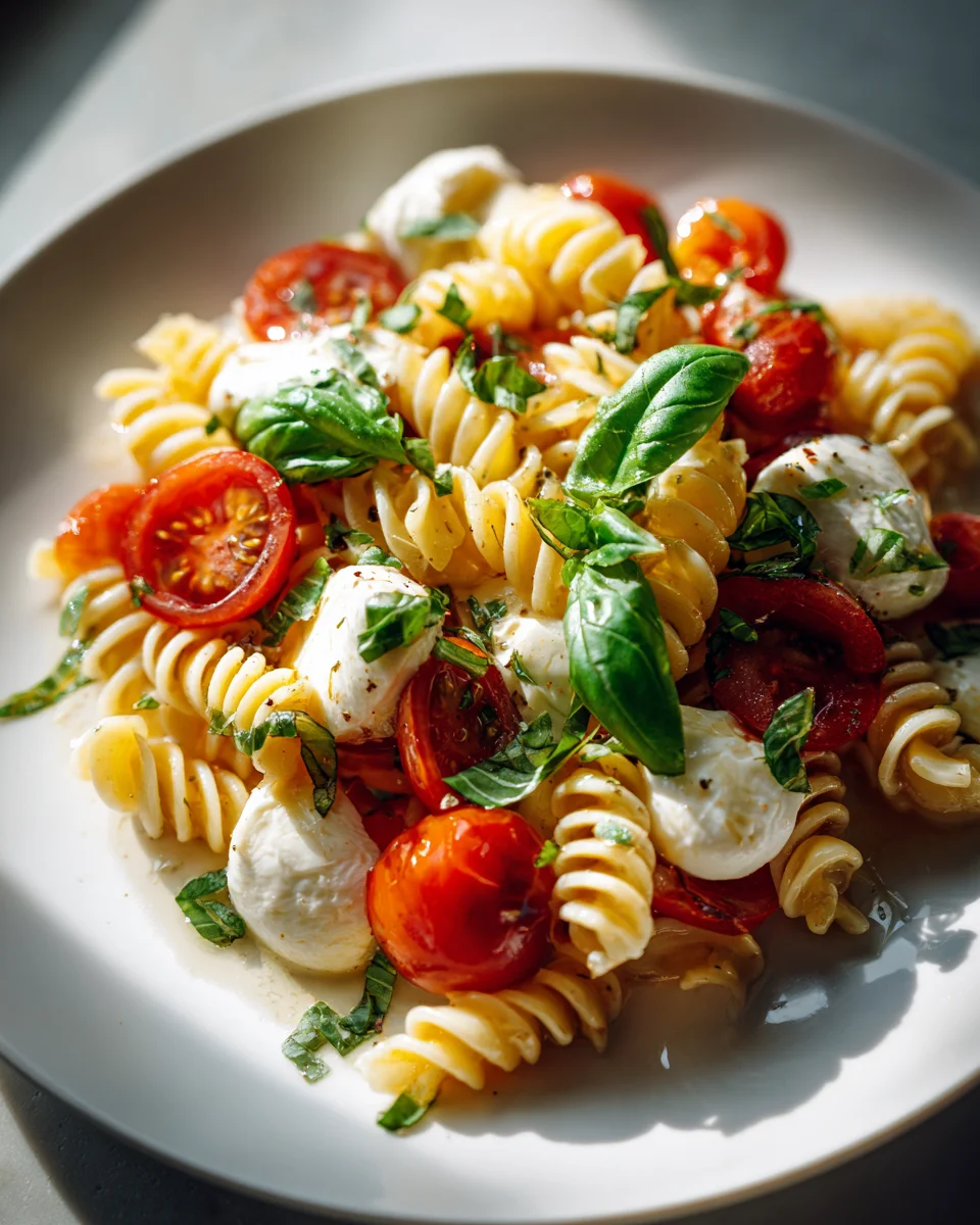 Caprese Mozzarella Sommer Pasta: Frisch, Leicht, Lecker!