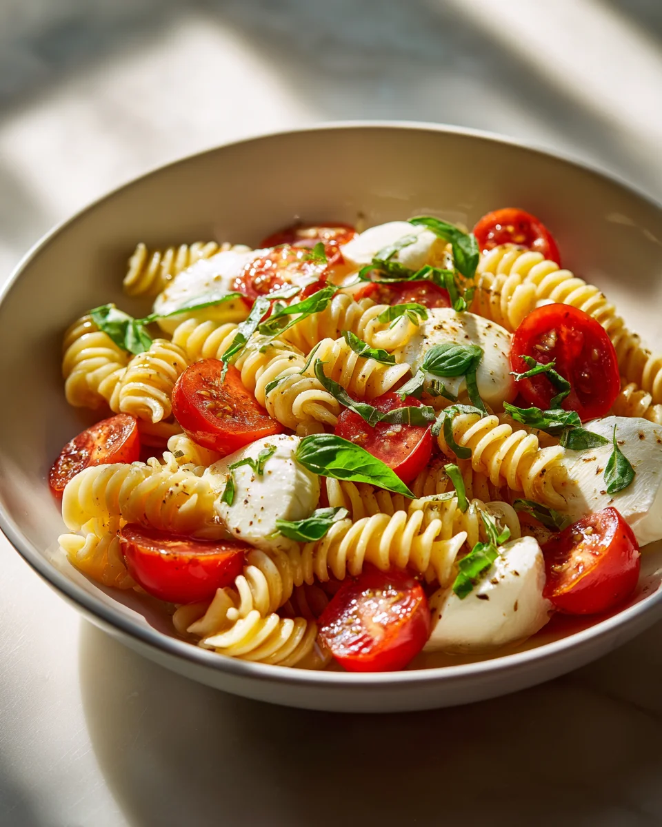 Caprese Mozzarella Sommer Pasta: Frisch, Leicht, Lecker!