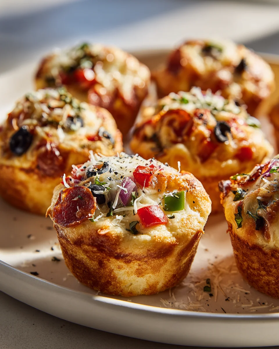 Einfache Pizza Cupcakes: Der lustige Snack für Kinder!
