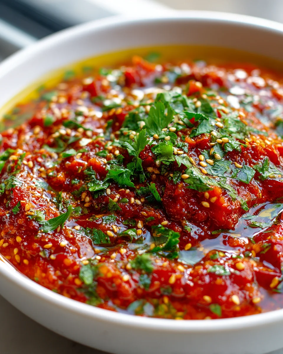 Marokkanische Tomaten-Paprika Sauce: Einfach & Aromatisch