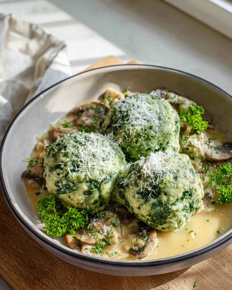 Köstliche Spinatknödel – Ein einfaches Rezept zum Nachkochen!