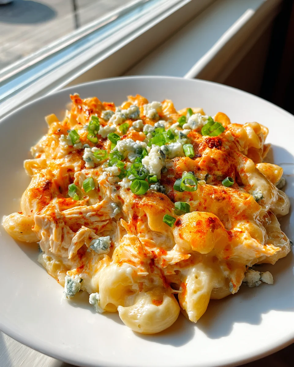 Buffalo Hähnchen Mac And Cheese: Würzig, Käsig, Unwiderstehlich