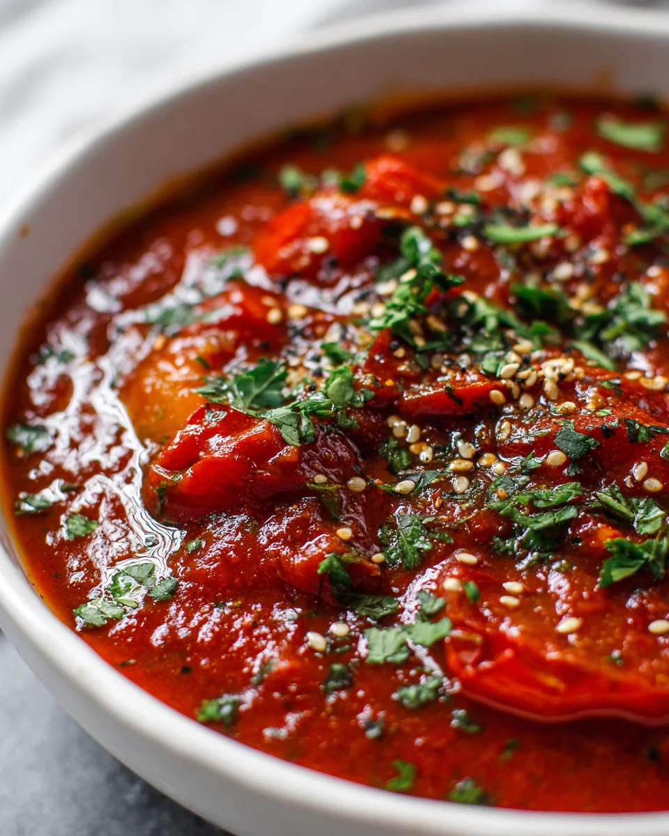 Marokkanische Tomaten-Paprika Sauce: Einfach & Aromatisch
