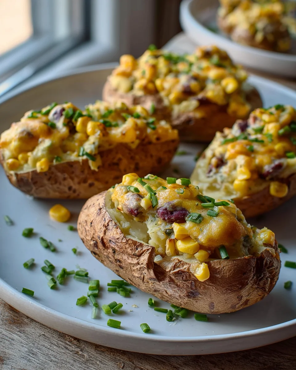 Leckere Gefüllte Ofenkartoffeln Vegan & Glutenfrei Rezept