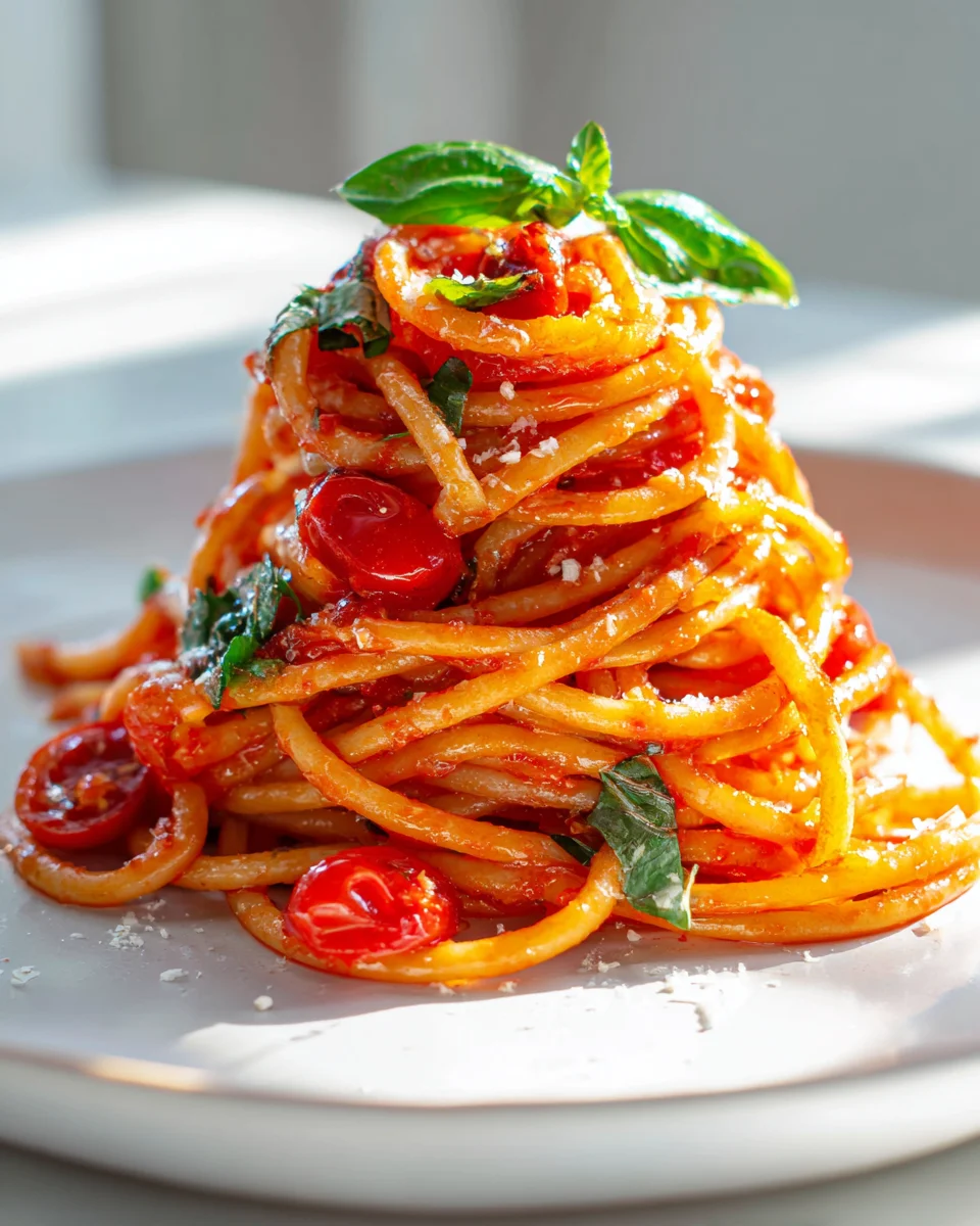 Mini Cremige Tomaten Knoblauch Pasta im Glas – Schnell & Lecker