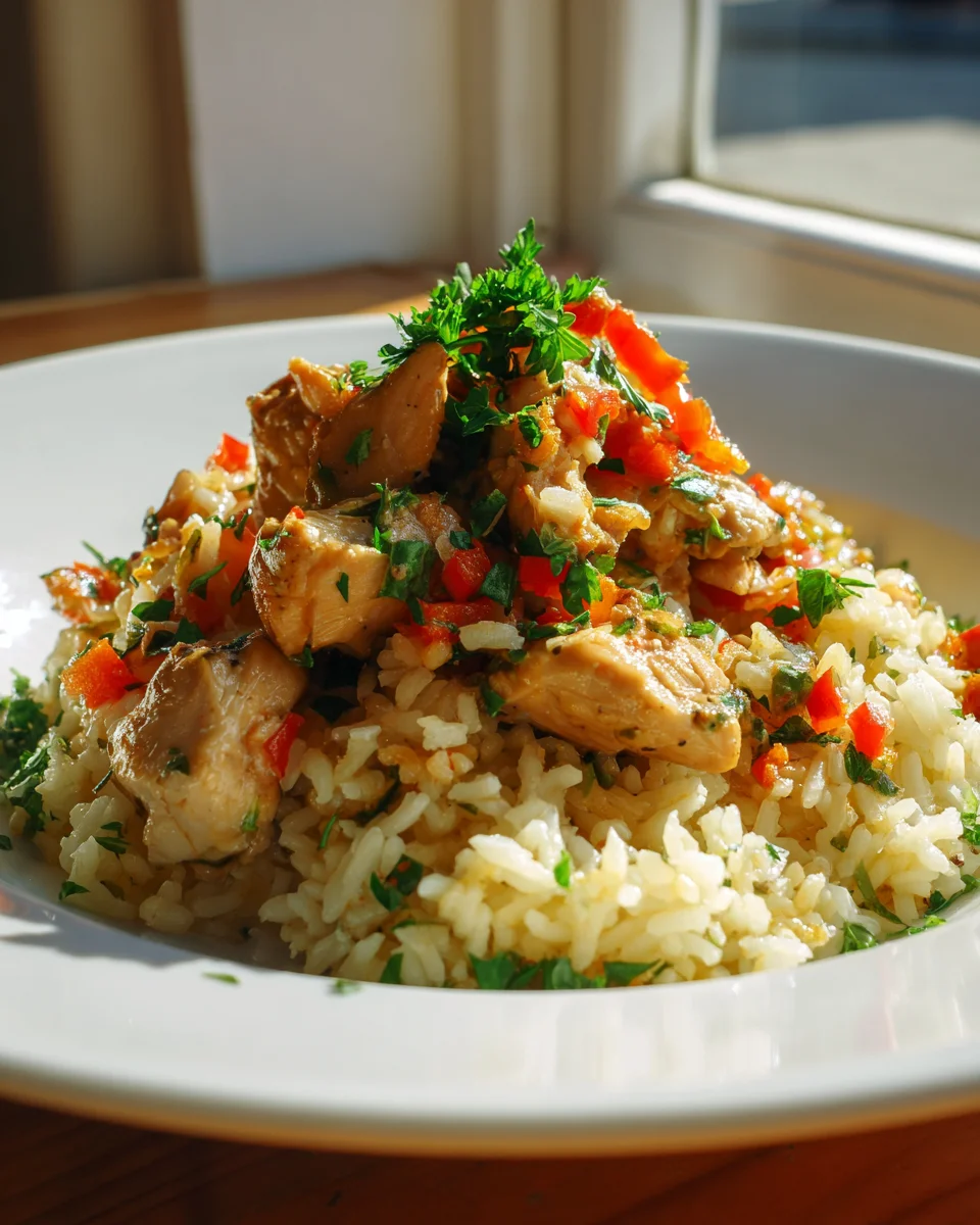 Serbisches Reisfleisch mit Hähnchen: Schnell, leicht & lecker!