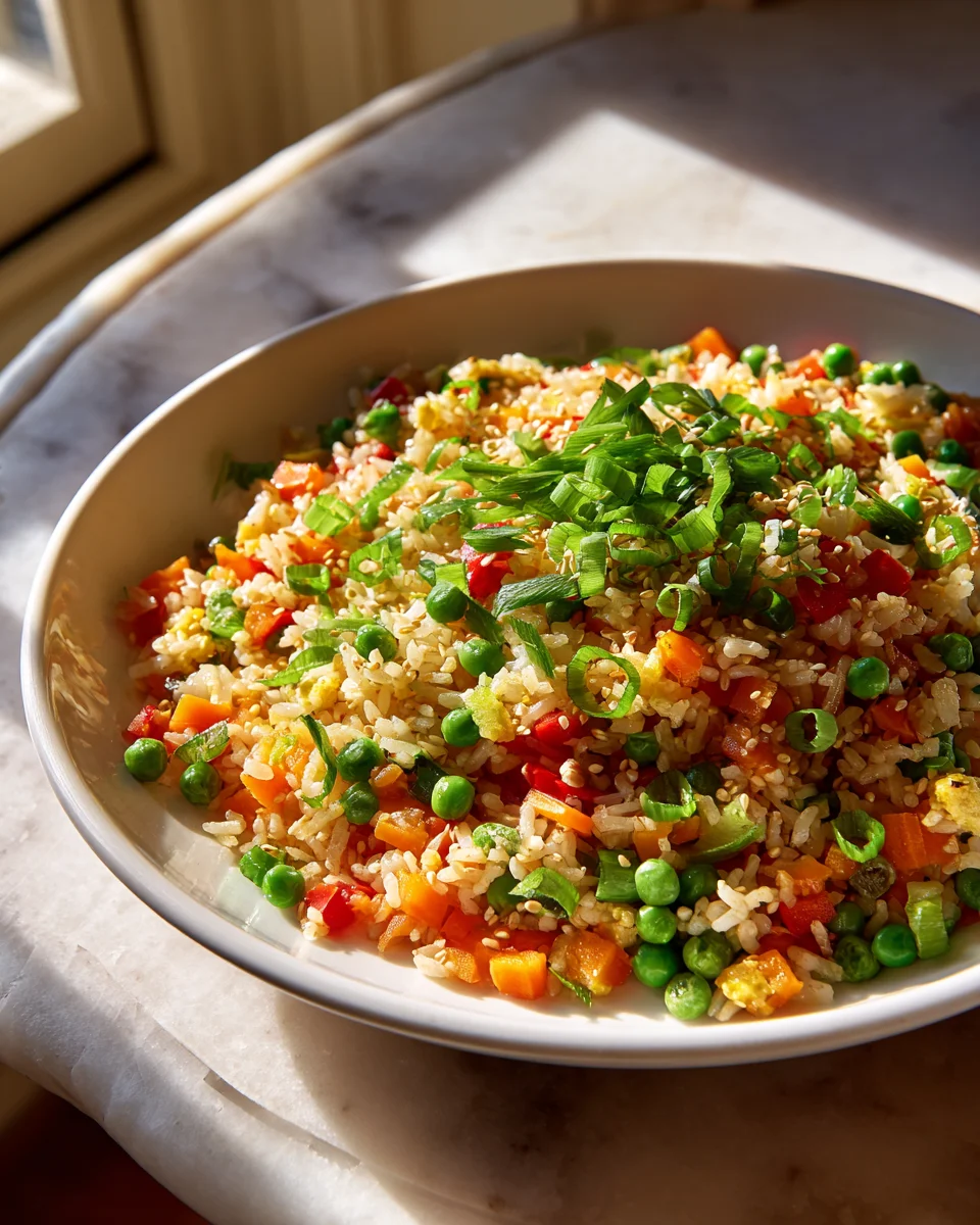Leckerer Veggie Fried Rice mit Sesam – Schnell & einfach!